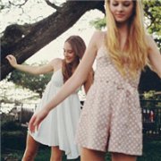 欧美小清新姐妹头像