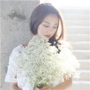 小清新捧花女生头像 文艺女生头像小清新