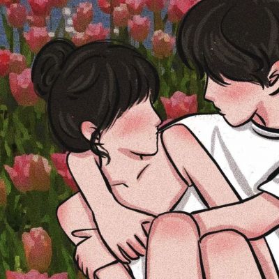 又甜又欲的情侣头像动漫(精选10张)