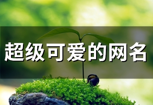 2023超级可爱的网名(50个)