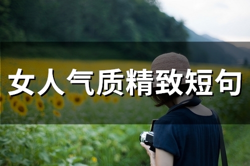 女人气质精致短句(精选48句)