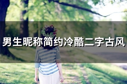 男生昵称简约冷酷二字古风(52个)