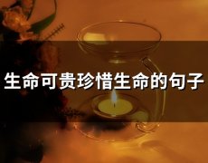 生命可贵珍惜生命的句子(精选53句)