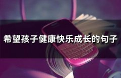 希望孩子健康快乐成长的句子(59句)