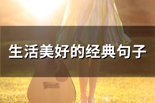 生活美好的经典句子(精选46句)