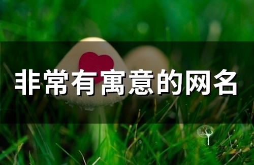 非常有寓意的网名(58个)