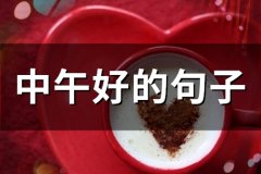 中午好的句子(53句)