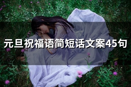 元旦祝福语简短话文案45句(精选46句)