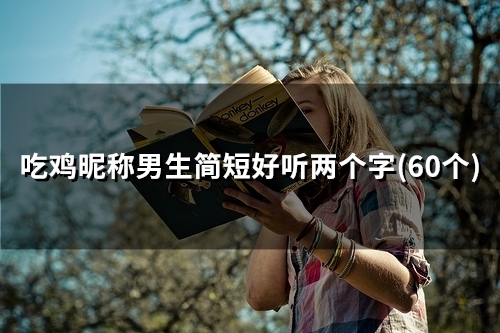 吃鸡昵称男生简短好听两个字(精选45个)