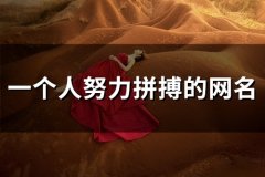 一个人努力拼搏的网名(精选57个)