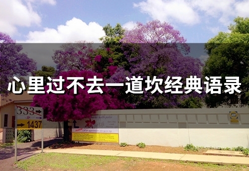 心里过不去一道坎经典语录(精选47句)