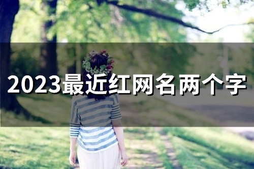 2023最近红网名两个字(精选56个)