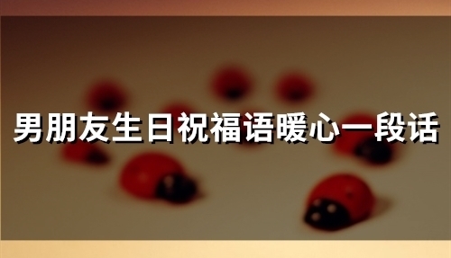 男朋友生日祝福语暖心一段话(53句)