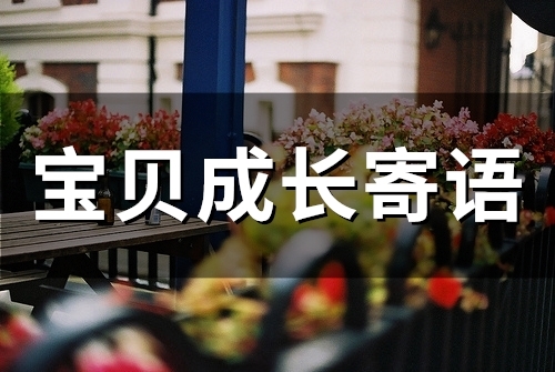 宝贝成长寄语(60句)