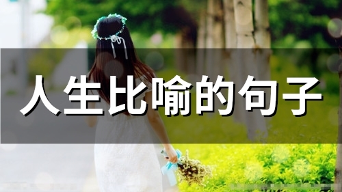 人生比喻的句子(48句) 人生比喻的句子(48句)