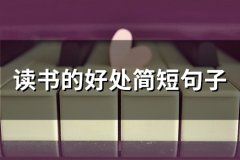 读书的好处简短句子(55句)