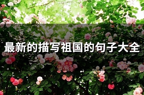 最新的描写祖国的句子大全(55句)