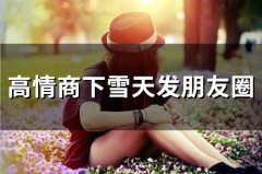 高情商下雪天发朋友圈(精选55句)