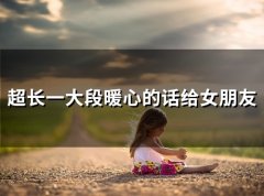 超长一大段暖心的话给女朋友(46句)