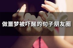 做噩梦被吓醒的句子朋友圈(59句)