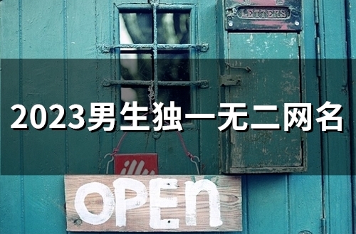2023男生独一无二网名(56个)
