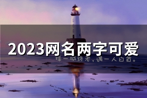 2023网名两字可爱(精选59个)
