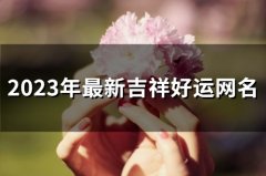2023年最新吉祥好运网名(60个)