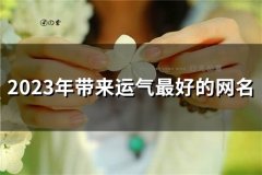 2023年带来运气最好的网名(精选46个)