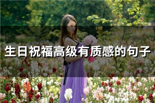 生日祝福高级有质感的句子(精选52句)