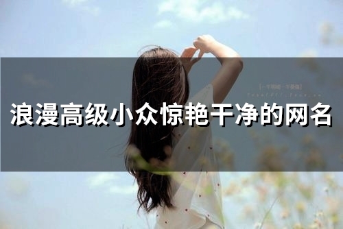 浪漫高级小众惊艳干净的网名(47个)