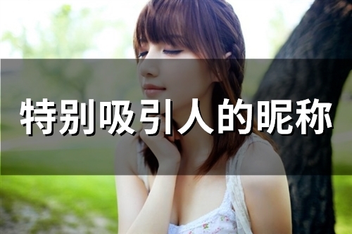 特别吸引人的昵称(精选52个)