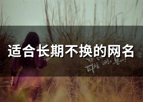 适合长期不换的网名(47个)