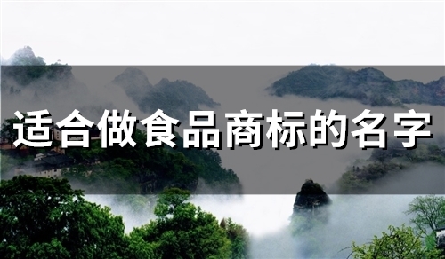 适合做食品商标的名字(49个)