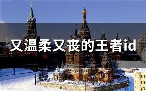 又温柔又丧的王者id(58个) 又温柔又丧的王者id(58个)