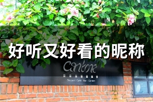 好听又好看的昵称(96个)