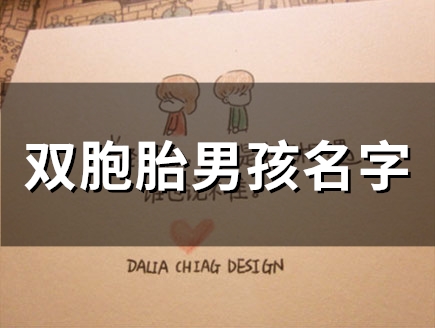 双胞胎男孩名字(精选46个)