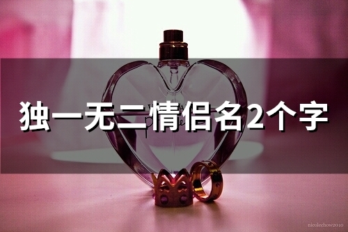 独一无二情侣名2个字(52个)
