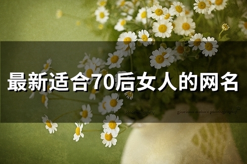 最新适合70后女人的网名(45个) 最新适合70后女人的网名(45个)