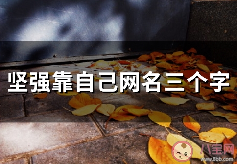 坚强靠自己网名三个字(精选54个)