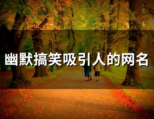 幽默搞笑吸引人的网名(48个)