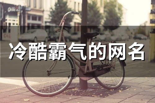 冷酷霸气的网名(51个) 冷酷霸气的网名(51个)