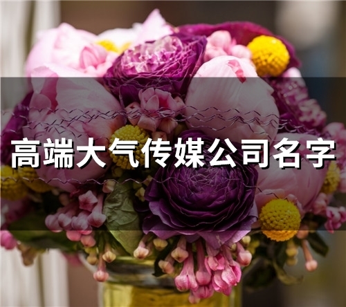 高端大气传媒公司名字(精选55个)
