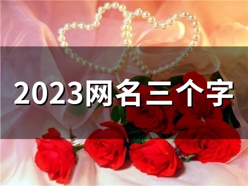 2023网名三个字(54个)