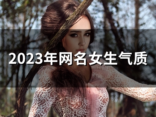 2023年网名女生气质(精选60个)