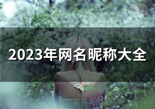 2023年网名昵称大全(精选51个)
