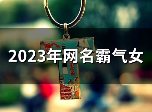 2023年网名霸气女(51个)