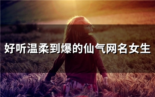 好听温柔到爆的仙气网名女生(216个)