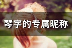琴字的专属昵称(精选80个)