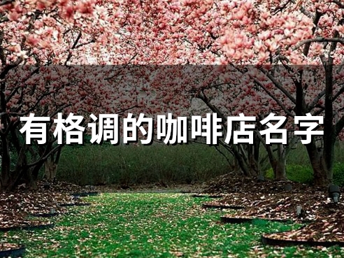 有格调的咖啡店名字(精选92个)