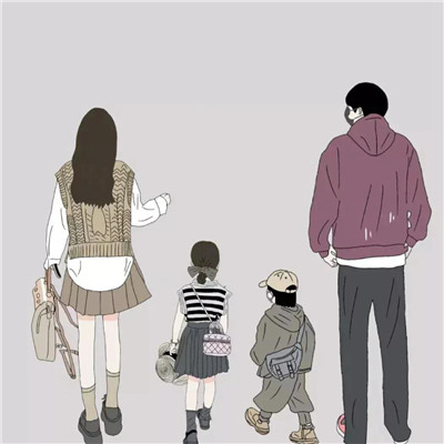 2023最火一家四口头像(44张)